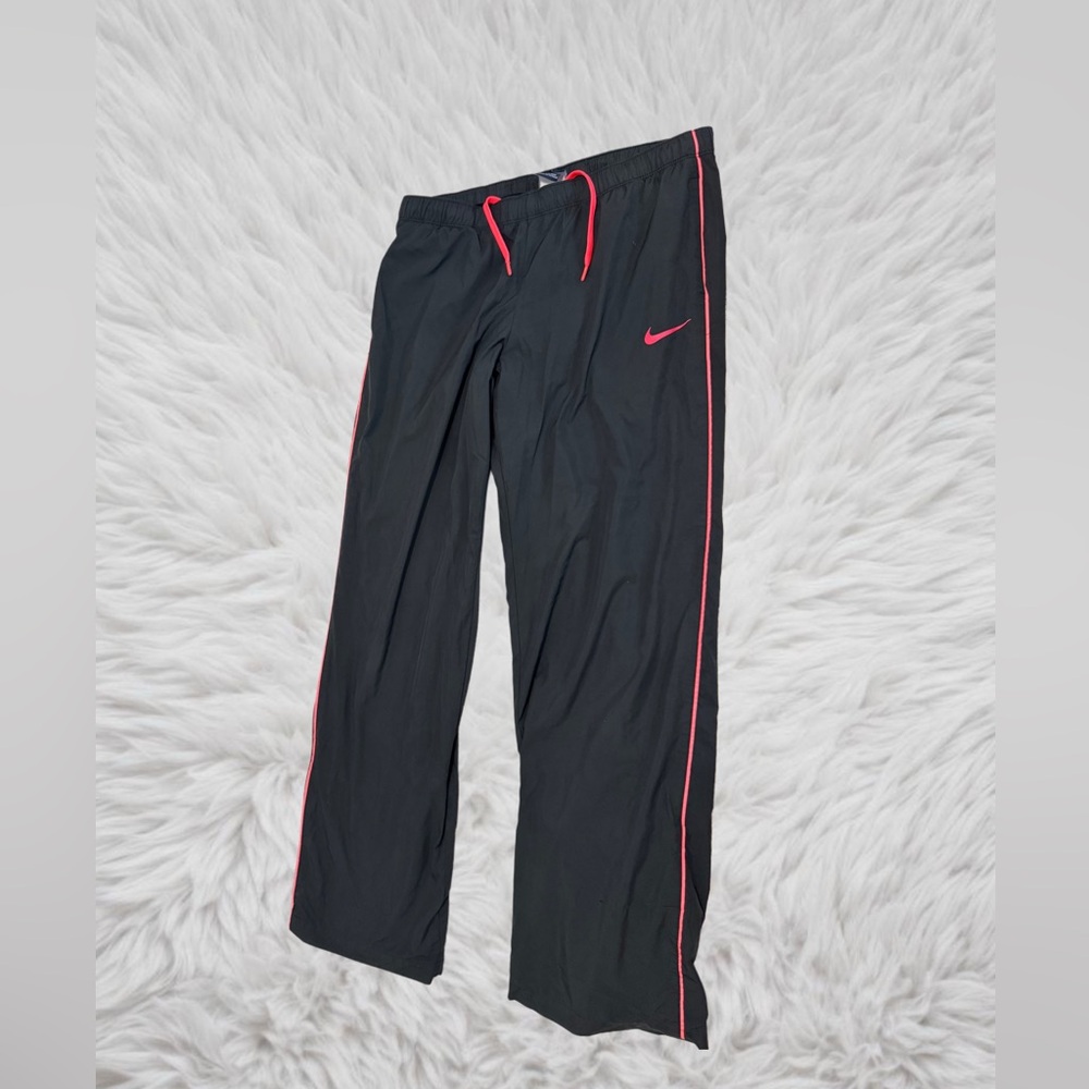 Nike Black and Pink Sweatpants for Sporty Comfort